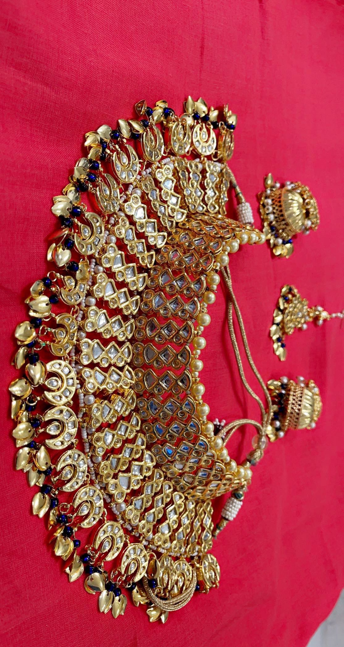 Royal Blue Jodha Akbar Choker Set - Etsy