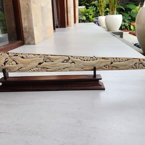 bone carving sword fish nose while