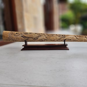 bone carving sword fish marlin