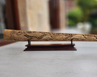 bone carving sword fish marlin