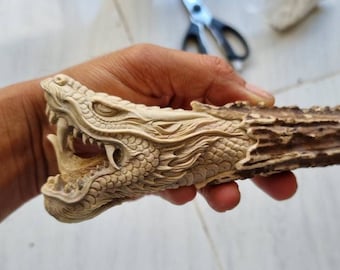 Deer antler carving Dragon