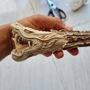 Deer antler carving Dragon