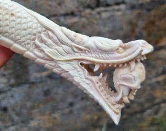 Deer antler carving Dragon