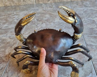 Art object Brass crab sculpthure
