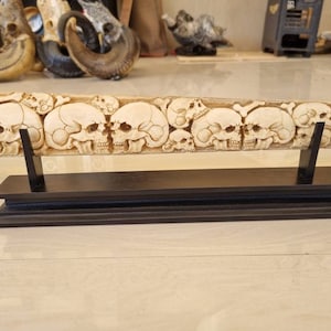 bone carving swordfish carving skull full