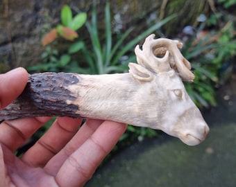 Deer Antler Carving for Knife Handle