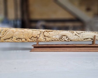 bone carving Sword fish dragon