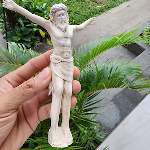 Moose antler carving jesus
