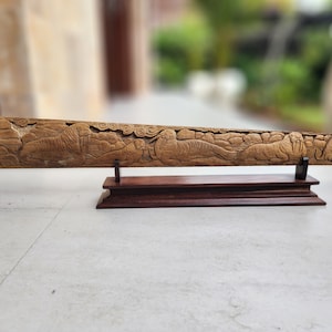 bone carving sword fish walrus