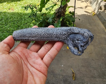 Hand Carved Deer Antler Knife Handle – Rustic Wild Beast Stag Grip