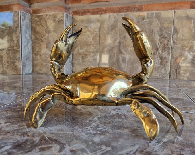 Art object Brass crab sculpthure