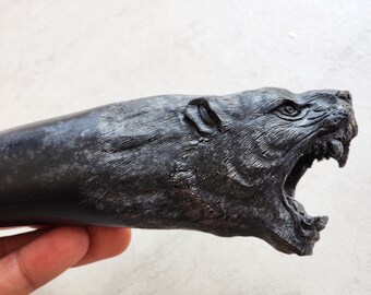 Knife Handle cuger black buffalo horn