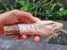 Deer antler carving wolf for handle 