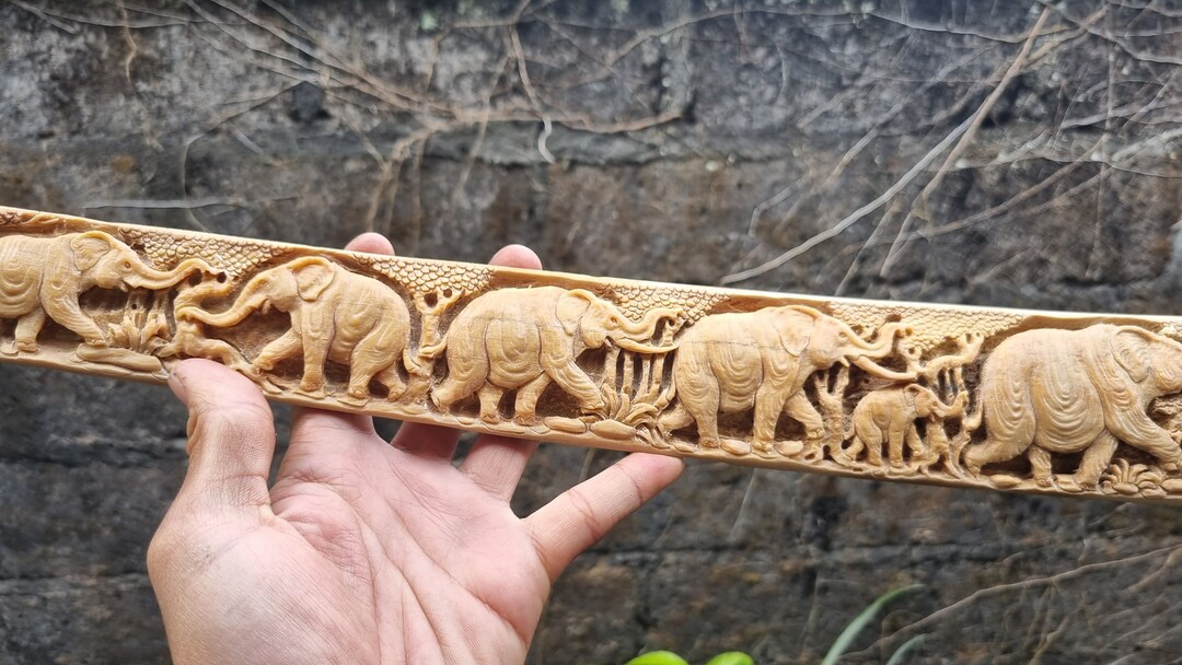 Bone Carving Swordfish Nose Elephant Groupe and Ocean Fish Etsy
