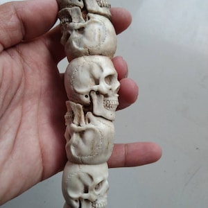 Hirschgeweih Schnitzmesser Griff 3D Messerschädel