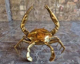 Art object Brass crab sculpthure