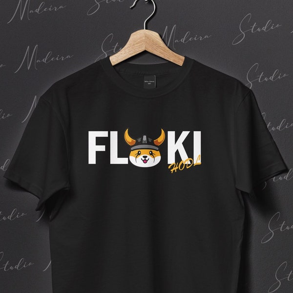 Floki Inu Crypto T-shirt | Funny Viking Cryptocurrency Dog Coin Just Hodl It Meme Crypto Lover Investor Trader Xmas Gift for him UNISEX Tee