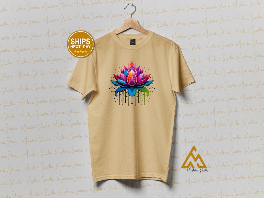 Lotus Flower Graphic Tees, Flower Themed Shirts, Nature Lover Apparel ...