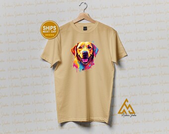 Labrador Retriever graphic tees, Dog Themed shirts, Pet lover apparel, Labrador Retriever enthusiast shirts, Cute dog design