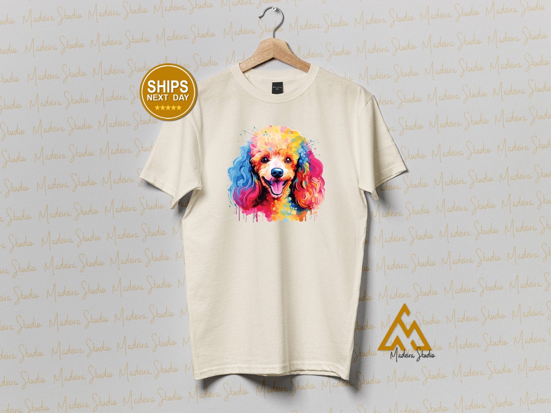 Poodle graphic tees, Dog themed shirts, Pet lover apparel, Poodle ...