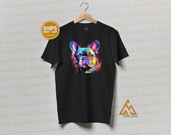 French Bulldog graphic tees, Dog Themed shirts, Pet lover apparel, French Bulldog enthusiast t shirts, Cute dog designs, Canine Inspired