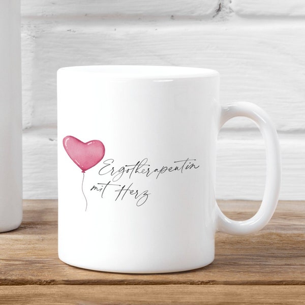 Cup occupational therapist with heart