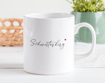 geschenk schwester tasse