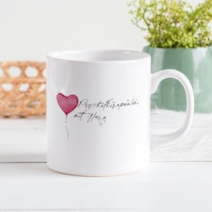 Cup psychotherapist with heart