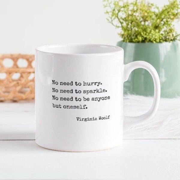 Mug with Virginia Woolf quote