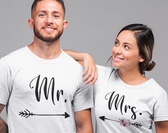 Mr. and Mrs. T-shirt set