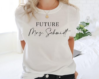 Personalized Future Mrs. t-shirt in unisex cut