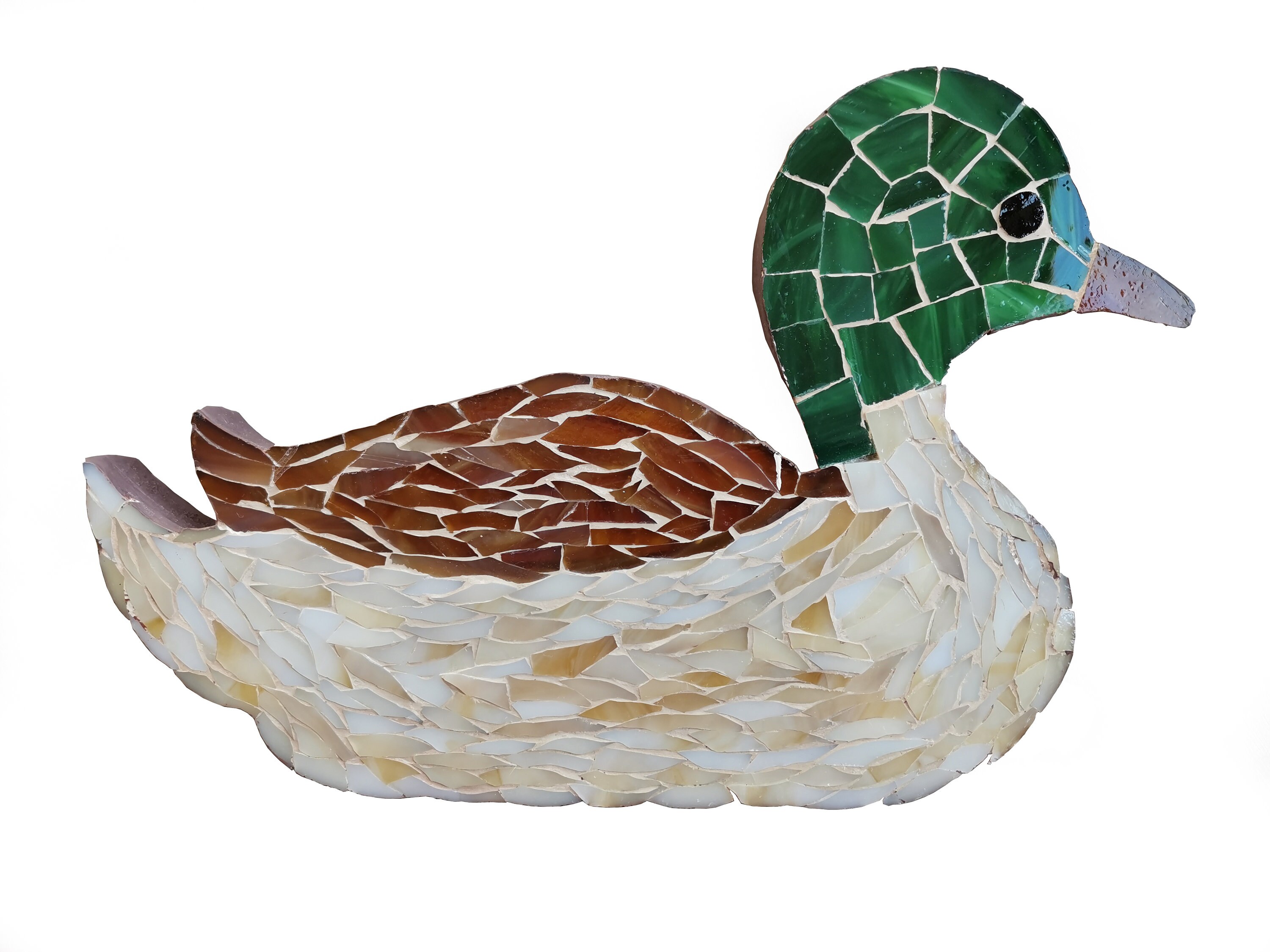 Handmade mosaic duck shaped wall decor Etsy
