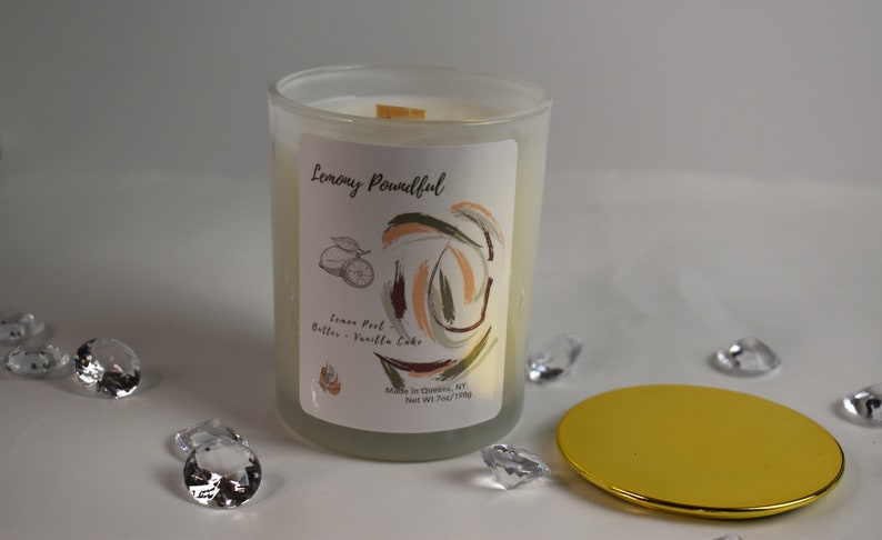 Lemony Poundful 7oz. Container Candle, Lemon Scented image 2