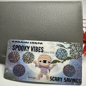Spooky Vibes Scratch-Off Savings Challenge – Save 36 | Halloween Budget Tracker | Cash Stuffing Printable Game | The Stylish Budget