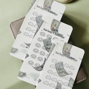 A6 Budget Binder Savings Challenge: Cash Stuffing Tracker