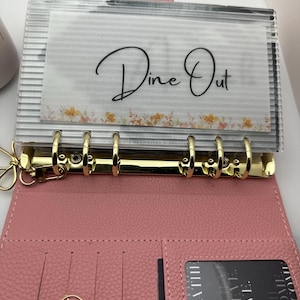 Sobres personalizados para presupuestos A6: separadores laminados en vitela mate / Sobres personalizados para efectivo / Accesorios para carpetas de presupuestos