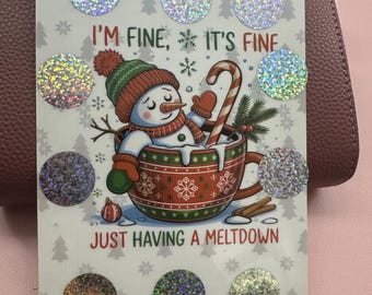 Funny Winter Savings Challenge: Scratch-Off Budget Tracker, A5 Cash Envelope