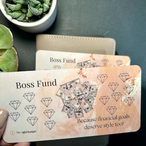 Boss Fund Roll & Save Challenge | A6 Budget Binder Insert | Handmade Physical Savings Tracker | Dice-Based Budget Game