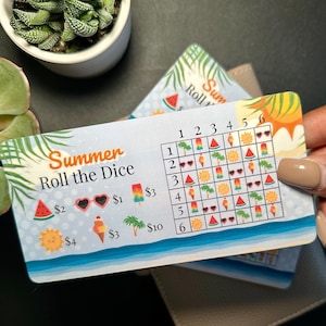 Summer Roll the Dice Savings Challenge: A6 Budget Binder Insert