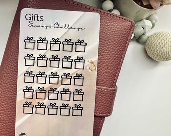 Desafío de ahorro en regalos (A6)