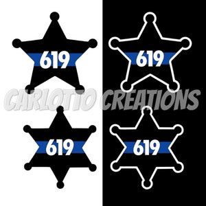 Sheriff Personalized Badge Decal