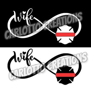 Fire Wife Infiniti Decal, Maletese Firefighter Wifey, Proud