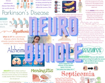 Neurological disorder notes bundle - Study guide - Digital download