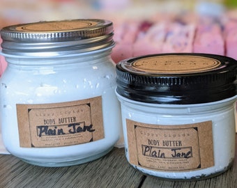 Plain Jane (Unscented) Powder-Finish Body Butter