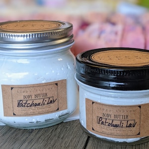 Patchouli Lavender Powder-Finish Body Butter
