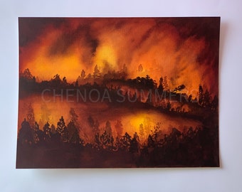 Cycle of a Wildfire Original art PRINT
