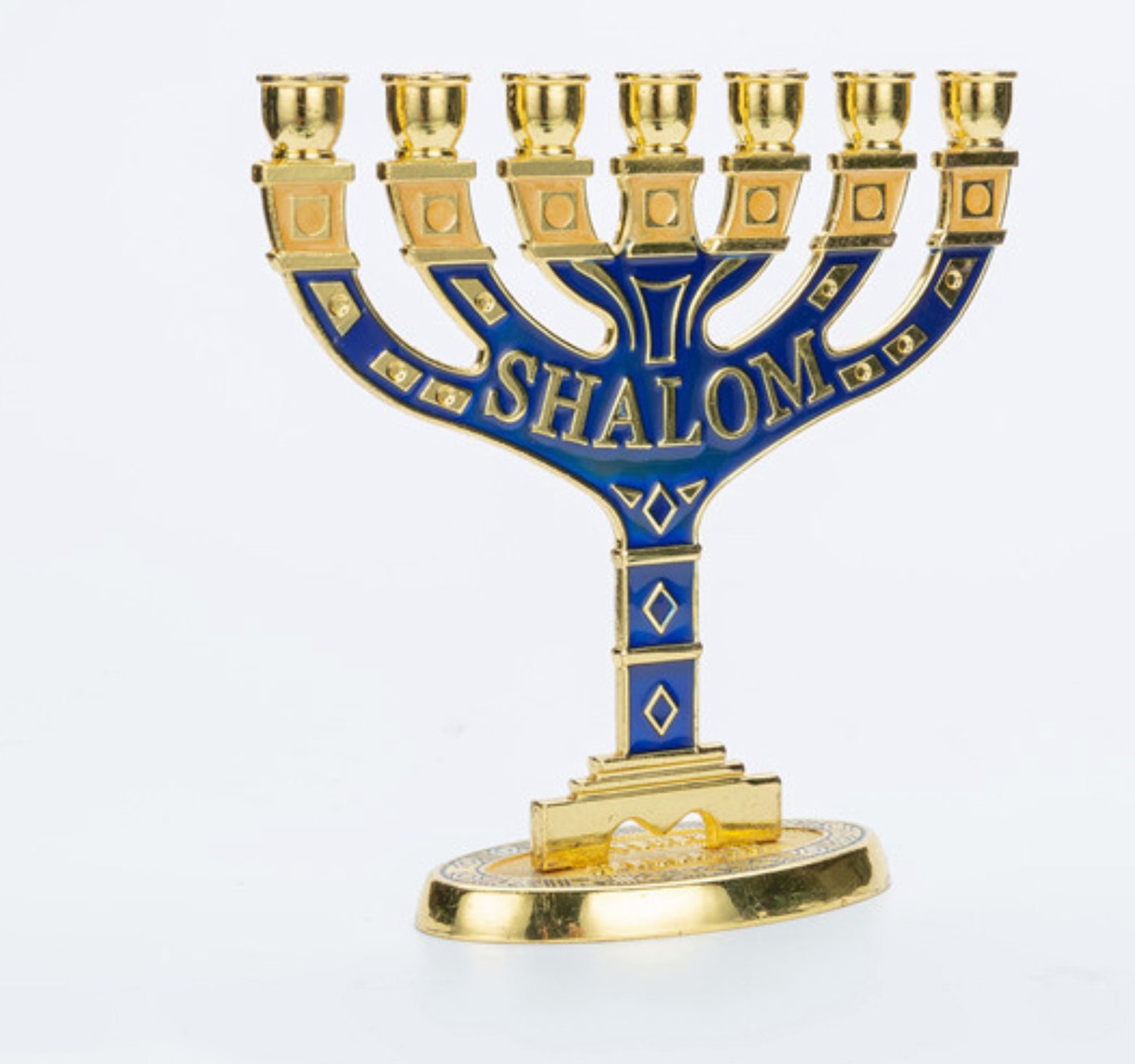 Beautifully Designed Shalom Menorah 8 In Height and Etsy