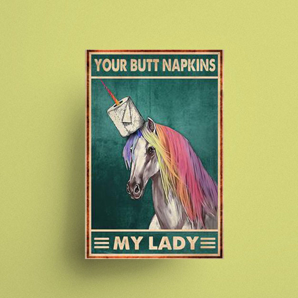 Your Butt Napkins My Lady poster | Etsy