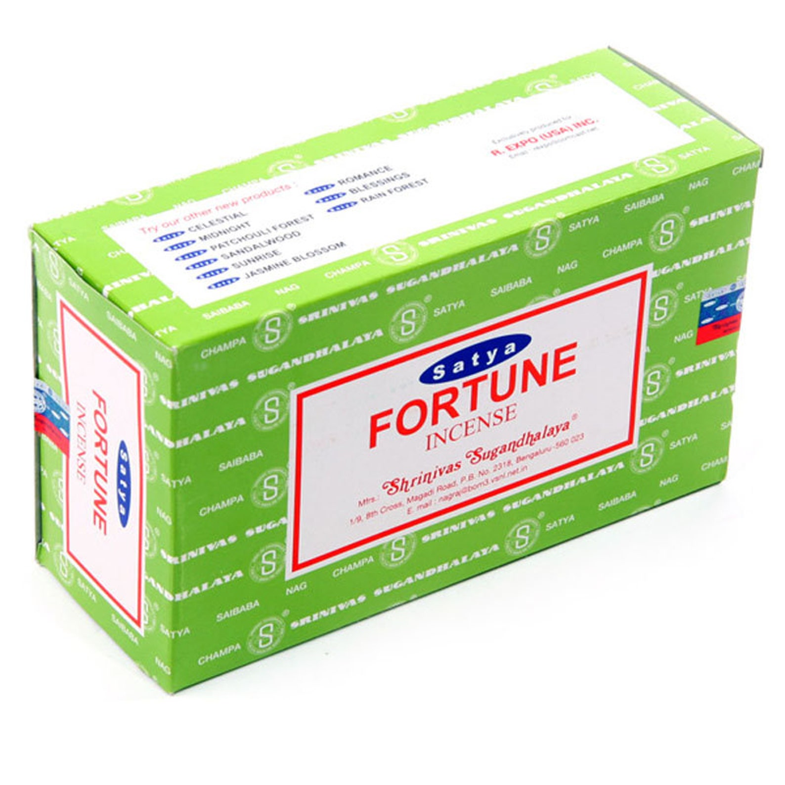 Satya Incense Sticks Fortune Good Luck Fragrance Room Aroma Etsy