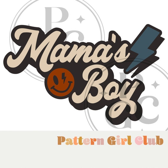 Mama's Boy PNG Sublimation T Shirt Design | Etsy
